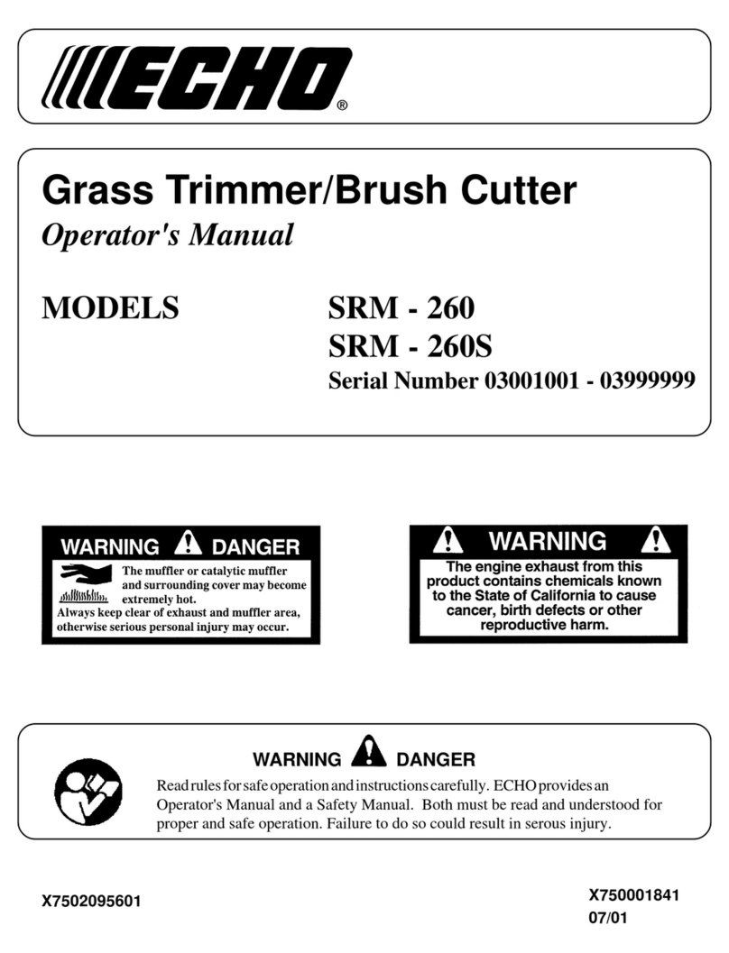 Echo SRM - 260S User manual Echo SRM - 260S User manual