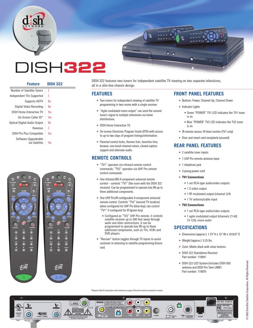 Dish Network Dish 322 User manual