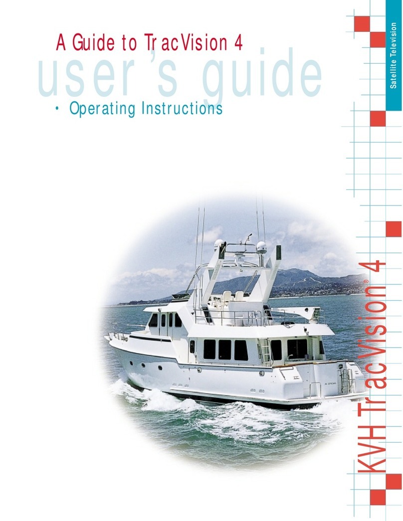 KVH Industries TracVision 4 User manual