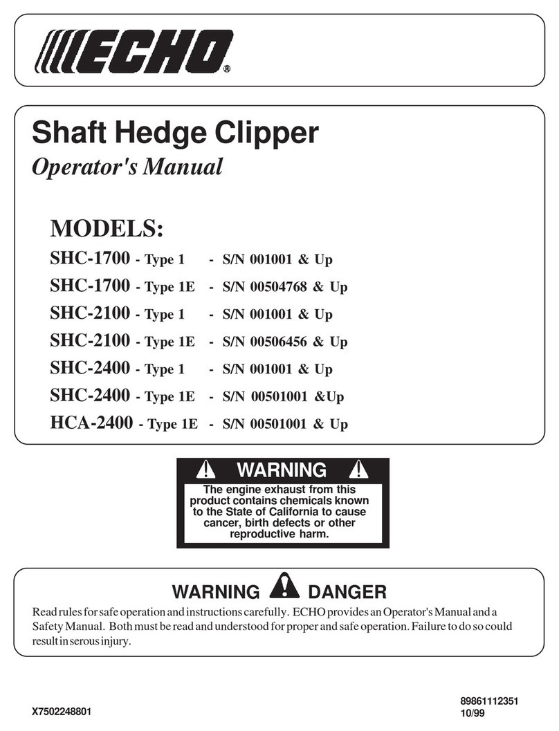 Echo HCA-2400 Operator's manual
