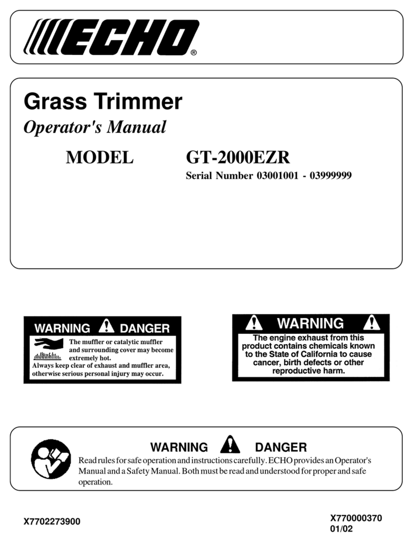 Echo GT-2000EZR User manual