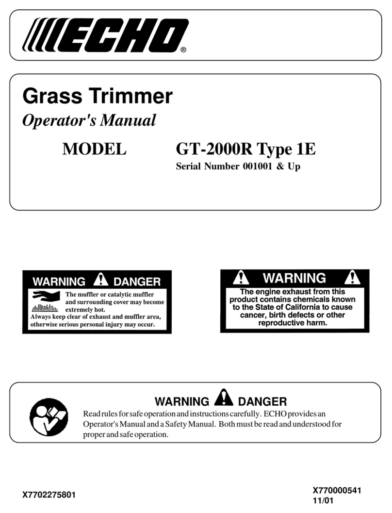 Echo GT-2000R User manual