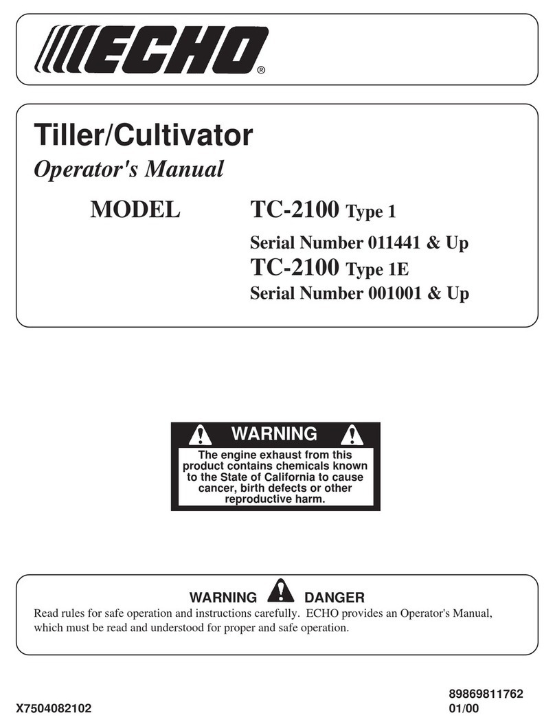 Echo TC-2100 Type 1 User manual Echo TC-2100 Type 1 User manual