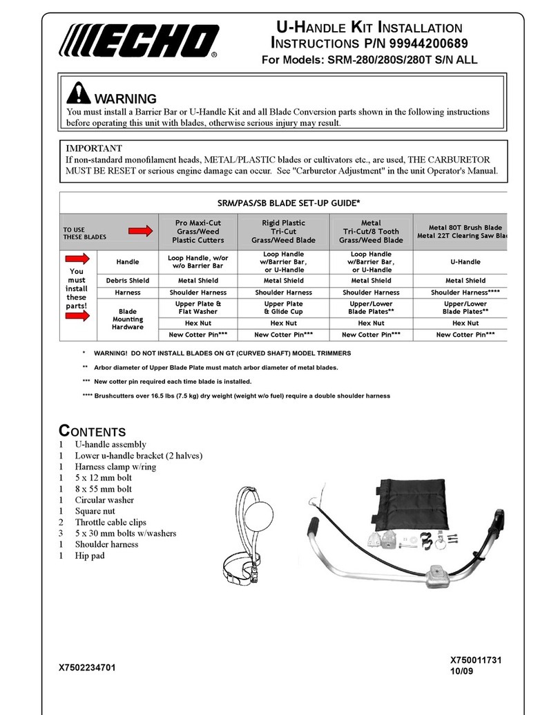 Echo SRM-280 installation instructions Echo SRM-280 installation instructions