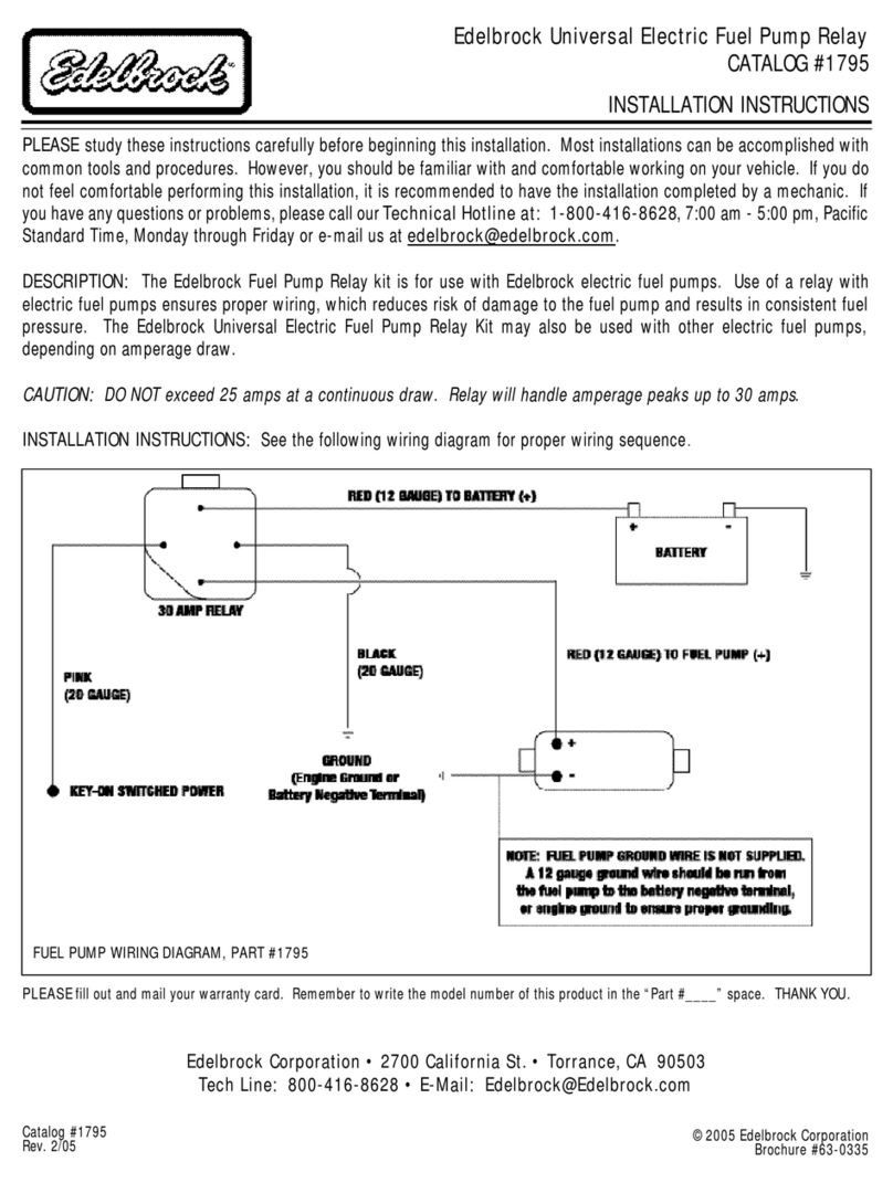 Edelbrock 1795 User manual