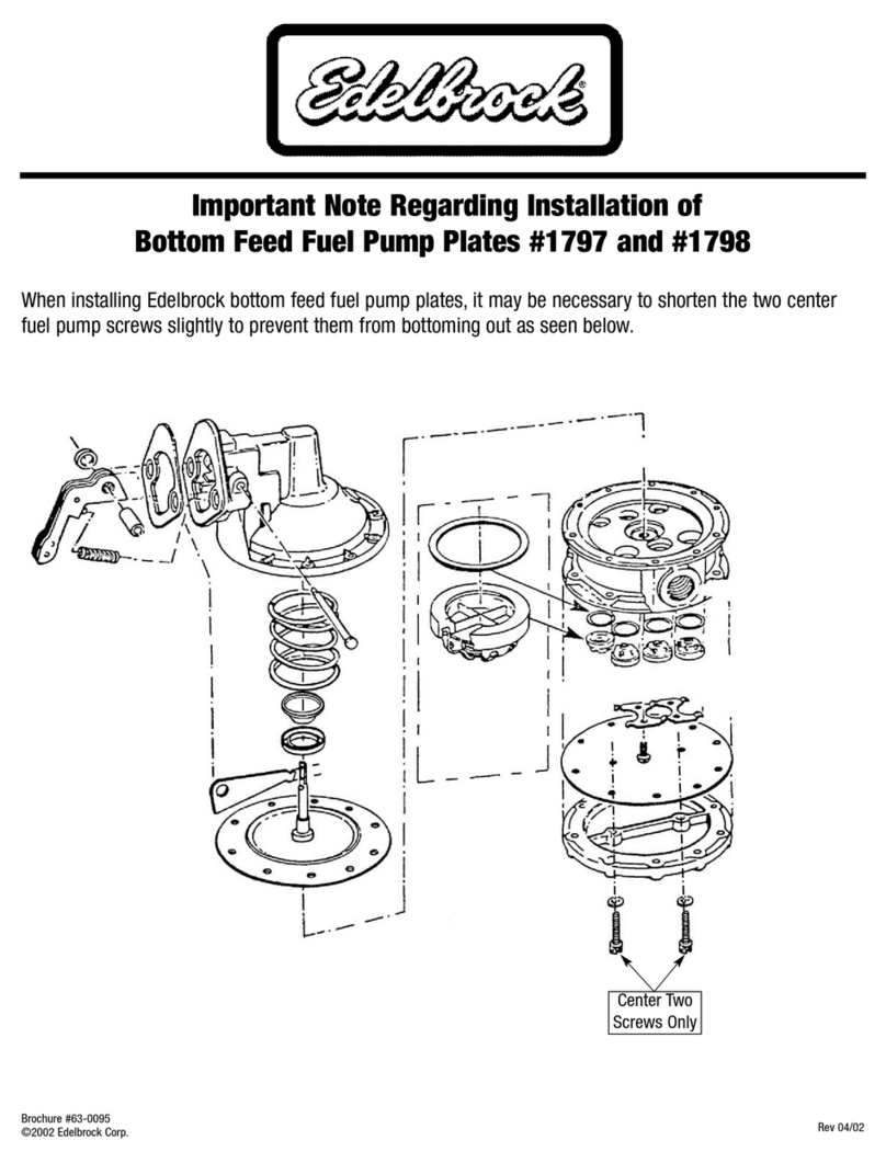 Edelbrock 1797 Installation notes