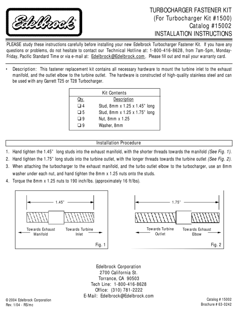 Edelbrock 15002 User manual