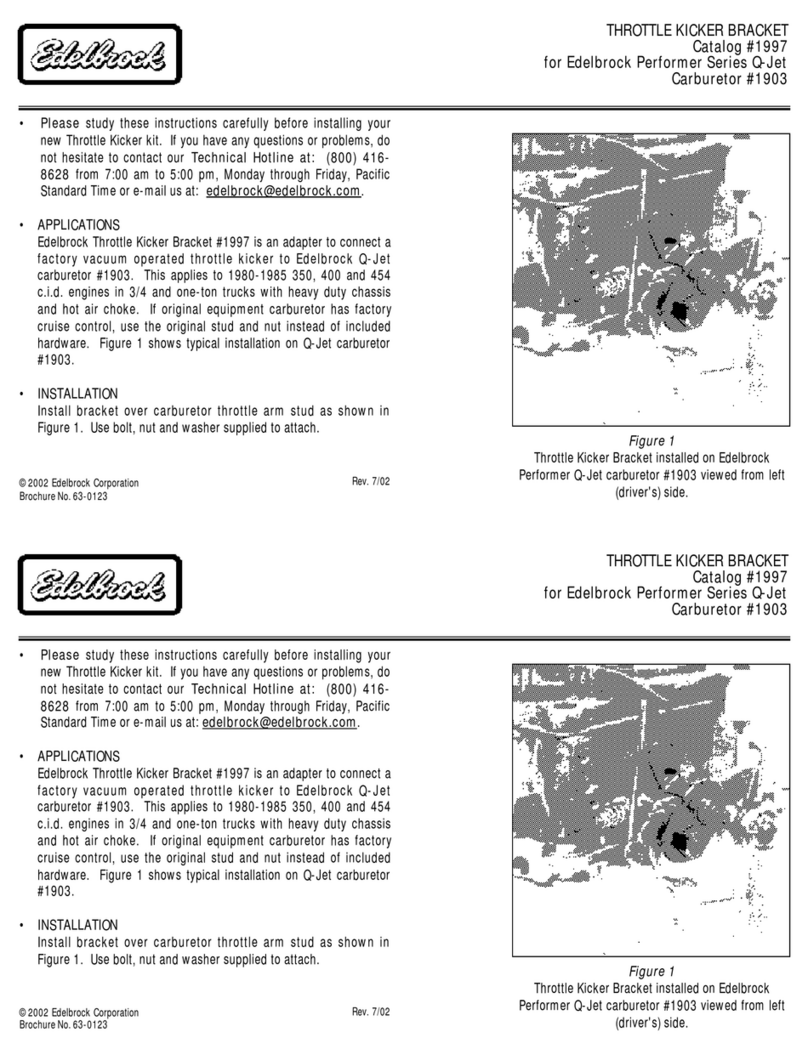 Edelbrock 1997 User manual