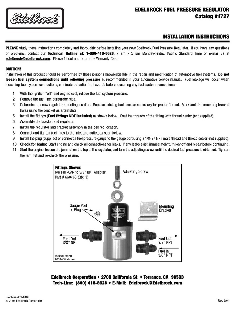 Edelbrock 1803 installation instructions