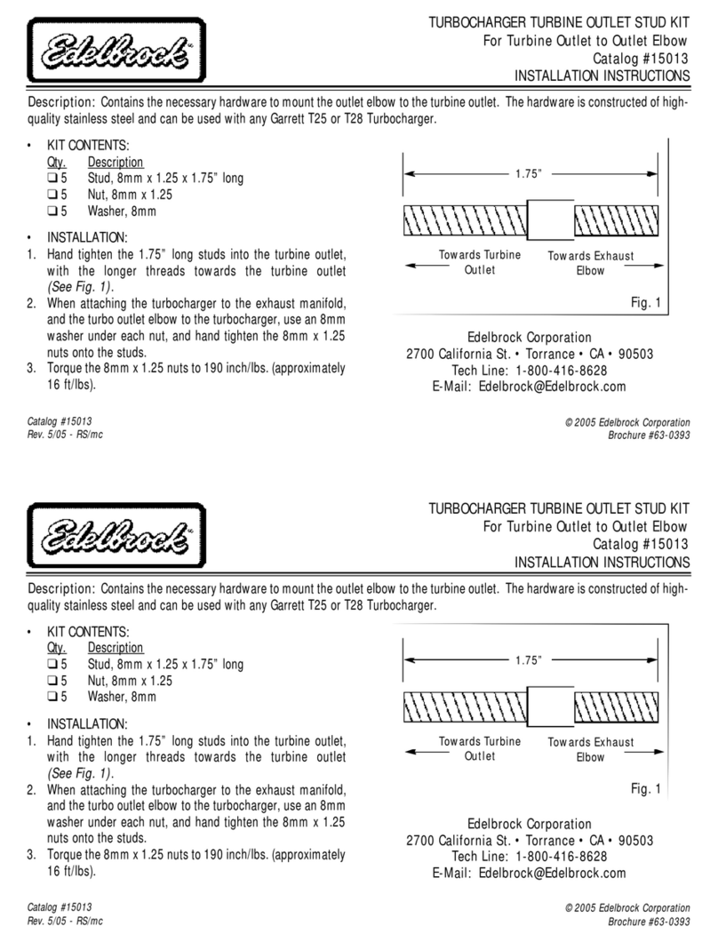 Edelbrock 15013 installation instructions