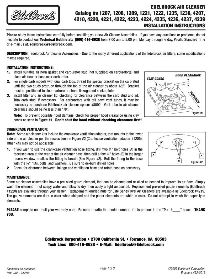 Edelbrock 4220 installation instructions