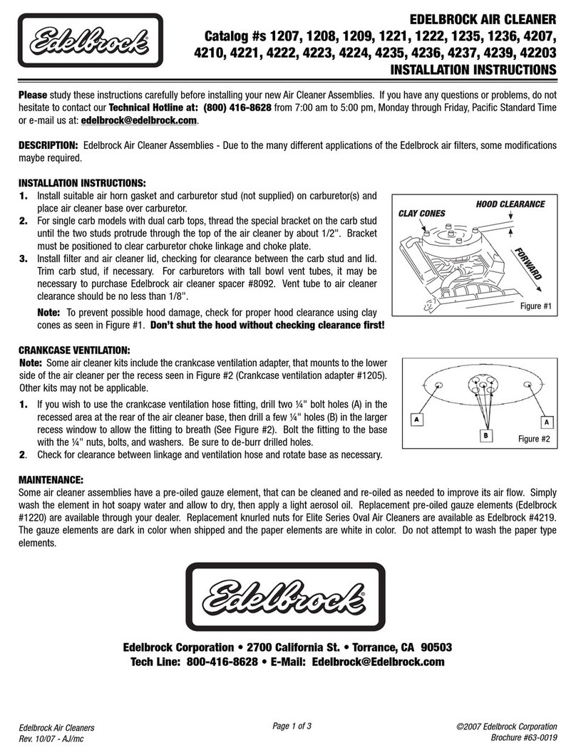 Edelbrock 1235 installation instructions