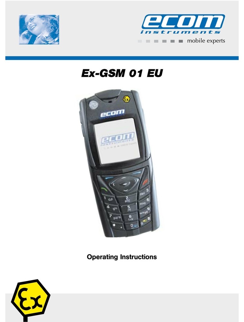 Ecom Instruments Ex-GSM 01 EU User manual Ecom Instruments Ex-GSM 01 EU User manual