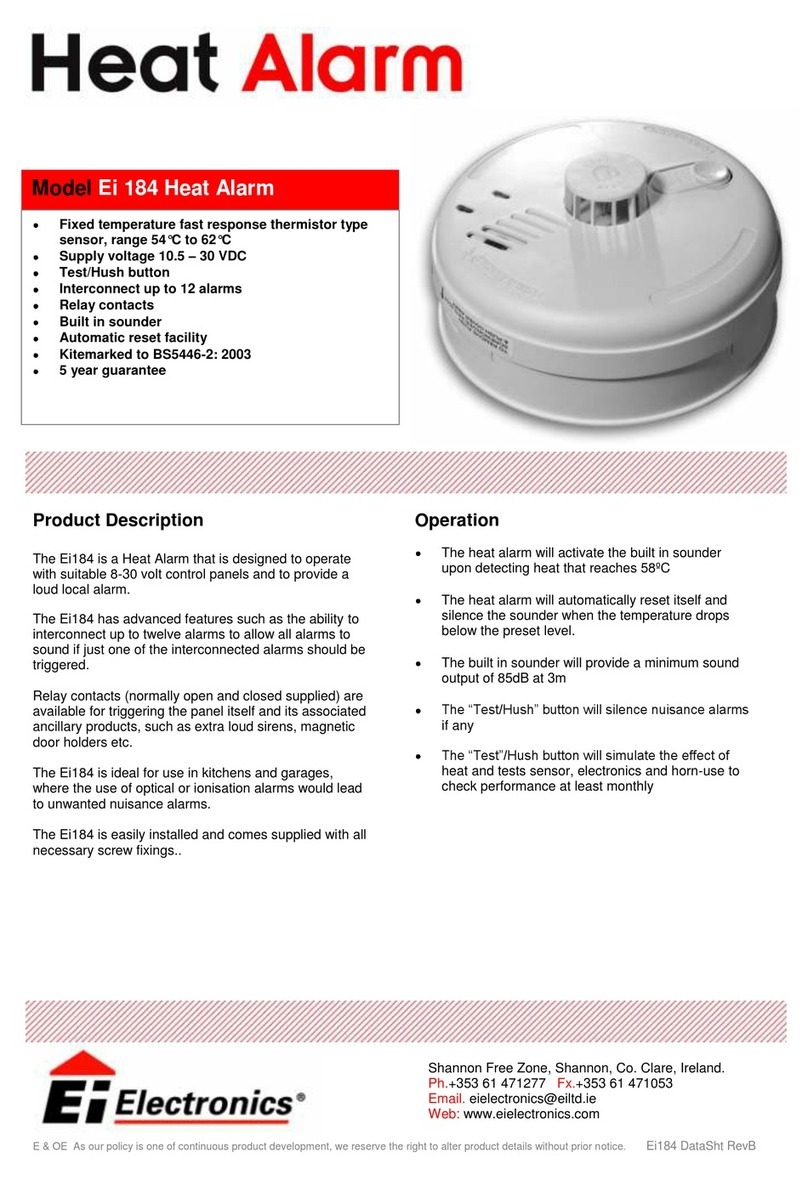 Ei Electronics Ei 184 product manual