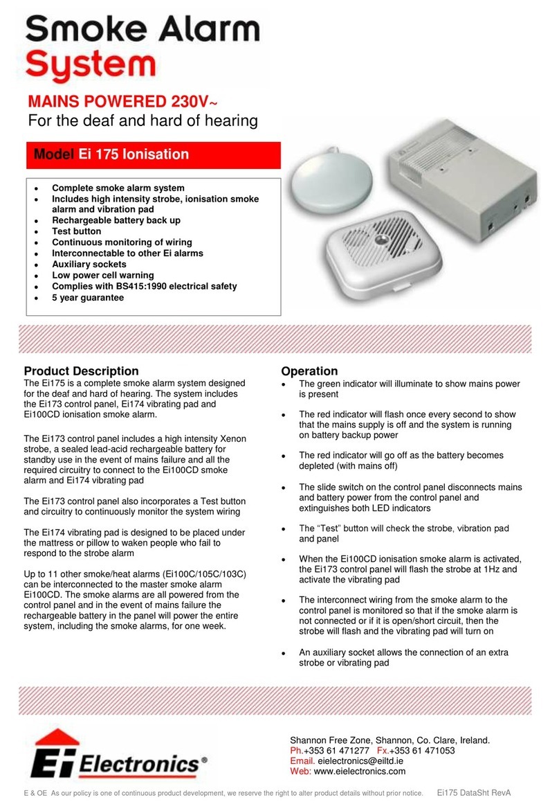 Ei Electronics Ei 175 Ionisation User manual