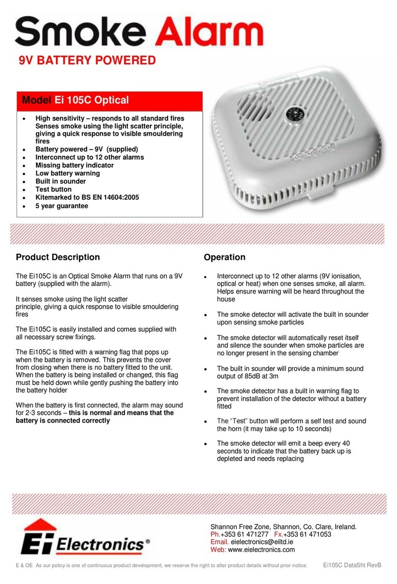 Ei Electronics Ei 105C Optical product manual