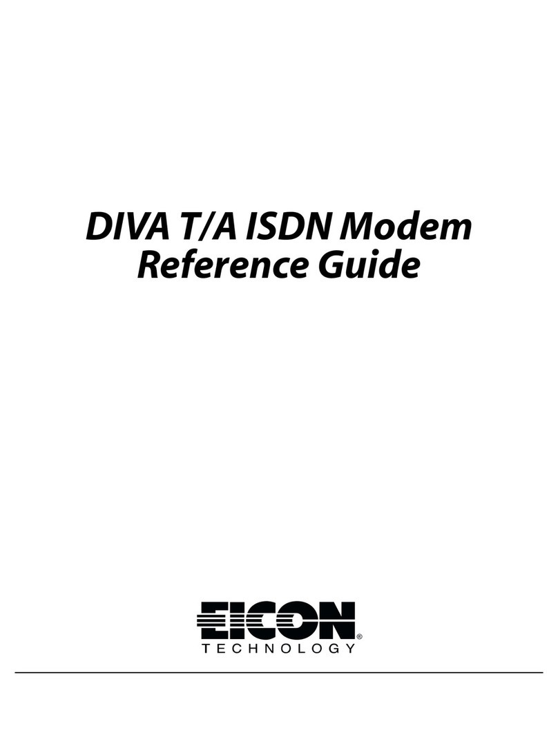 Eicon Technology DIVA T/A ISDN Modem reference guide