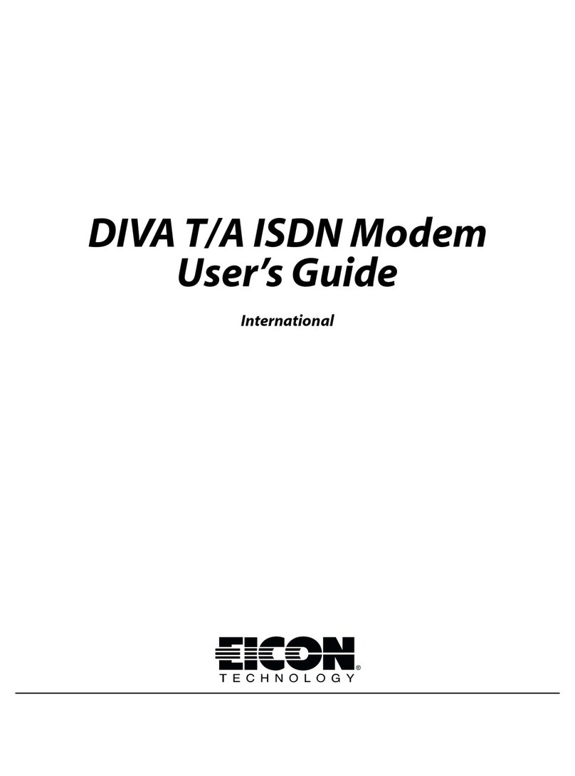 Eicon Technology DIVA T/A ISDN Modem user guide