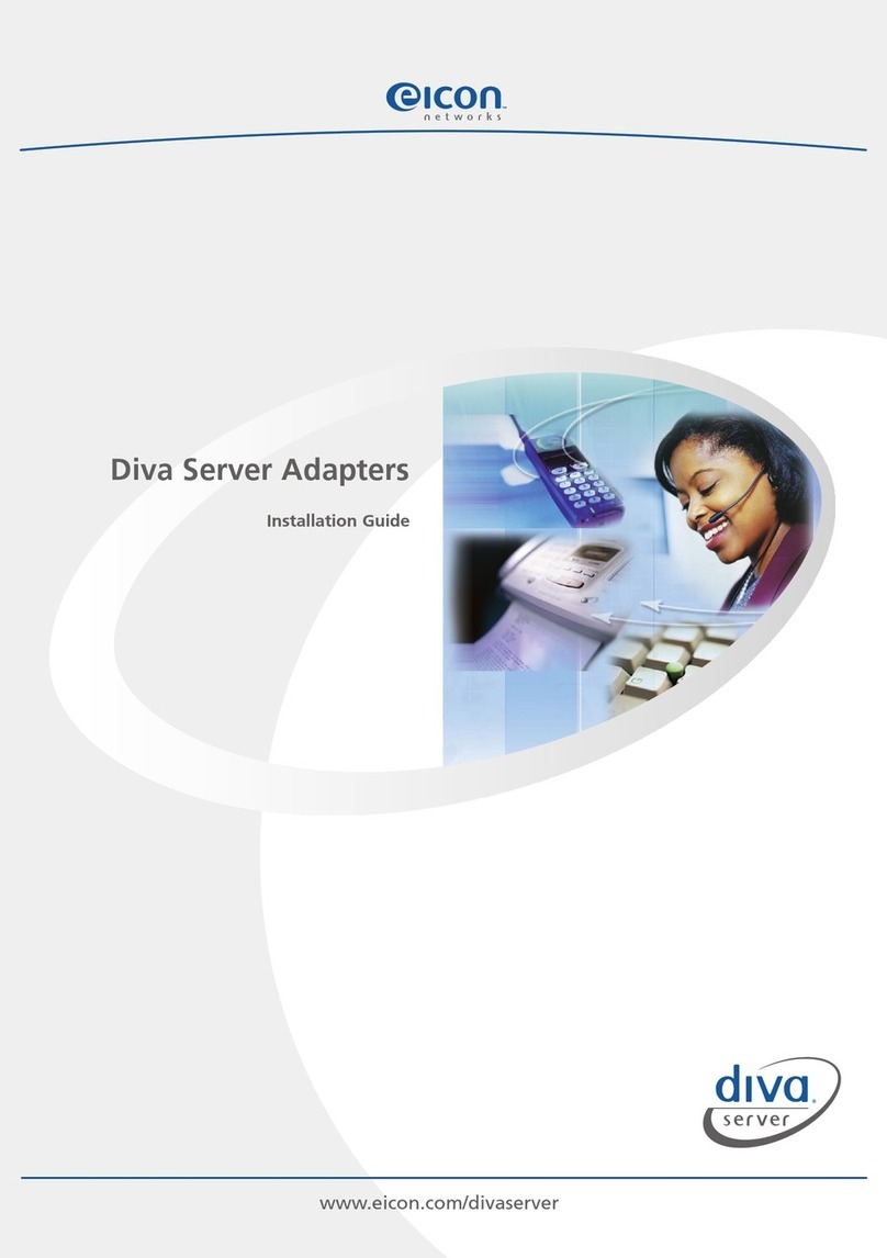 Eicon Networks Diva Server Adapters installation guide