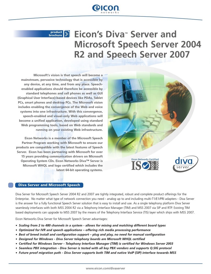 Eicon Networks Diva Server V-BRI-2 brochure