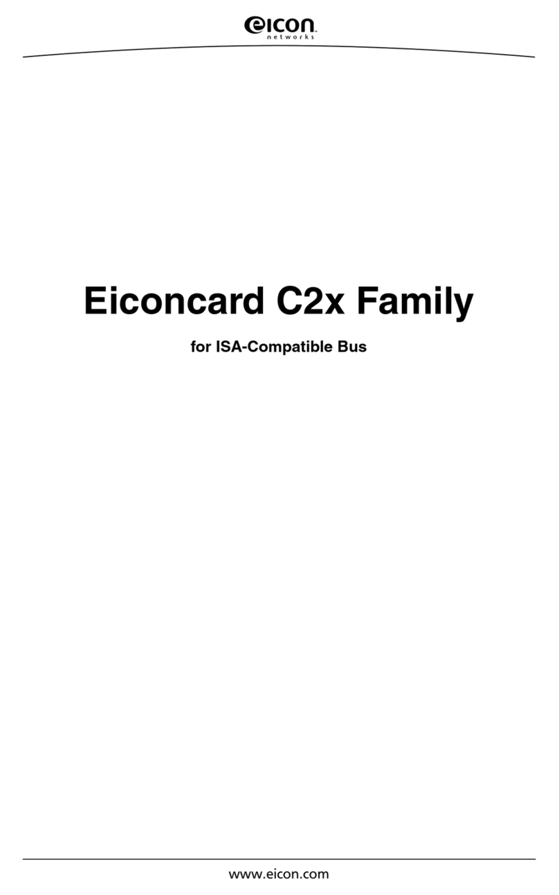 Eicon Networks C2x Family installation guide Eicon Networks C2x Family installation guide