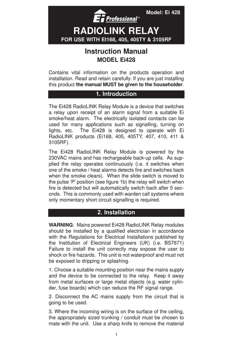 Ei Electronics RadioLINK Relay Module Ei428 instruction manual