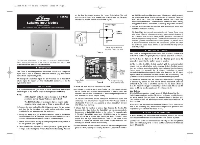 RadioLink RadioLink Ei408 installation guide RadioLink RadioLink Ei408 installation guide