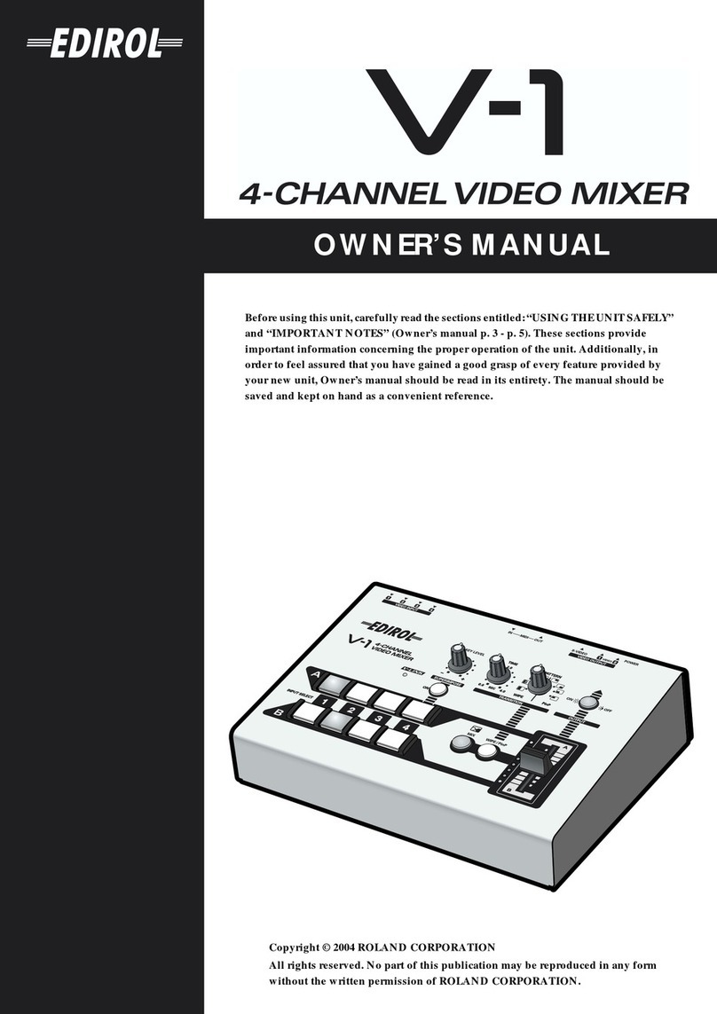 Edirol V-1 User manual