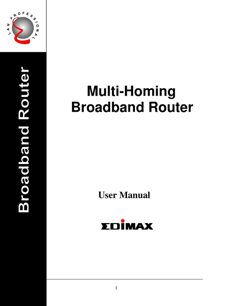 Edimax Wireless Multi-Homing Broadband Router User manual