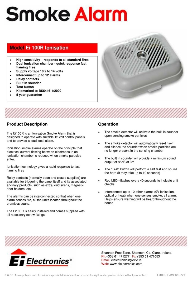 Ei Electronics Ei 100R Ionisation Technical specifications