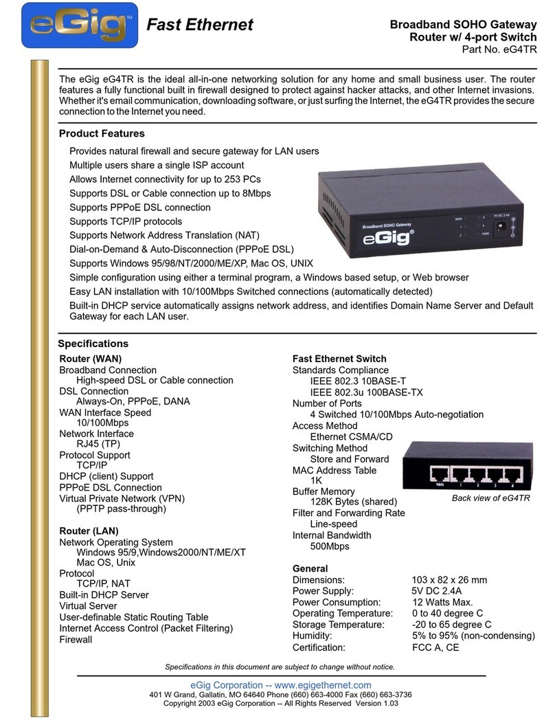 EGig eG4TR User manual