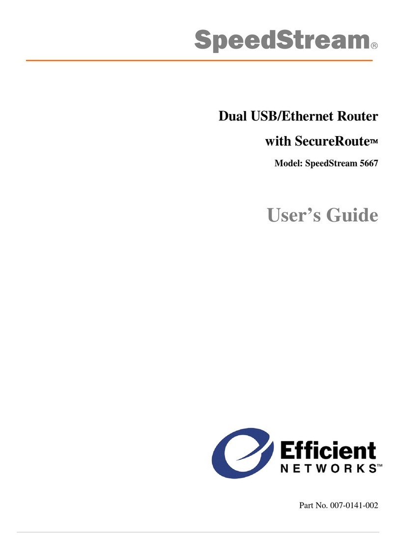 Efficient Networks SpeedStream 5667 user guide