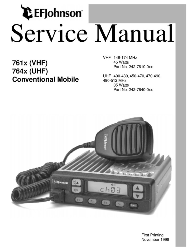 E.F. Johnson Company 761X Service manual