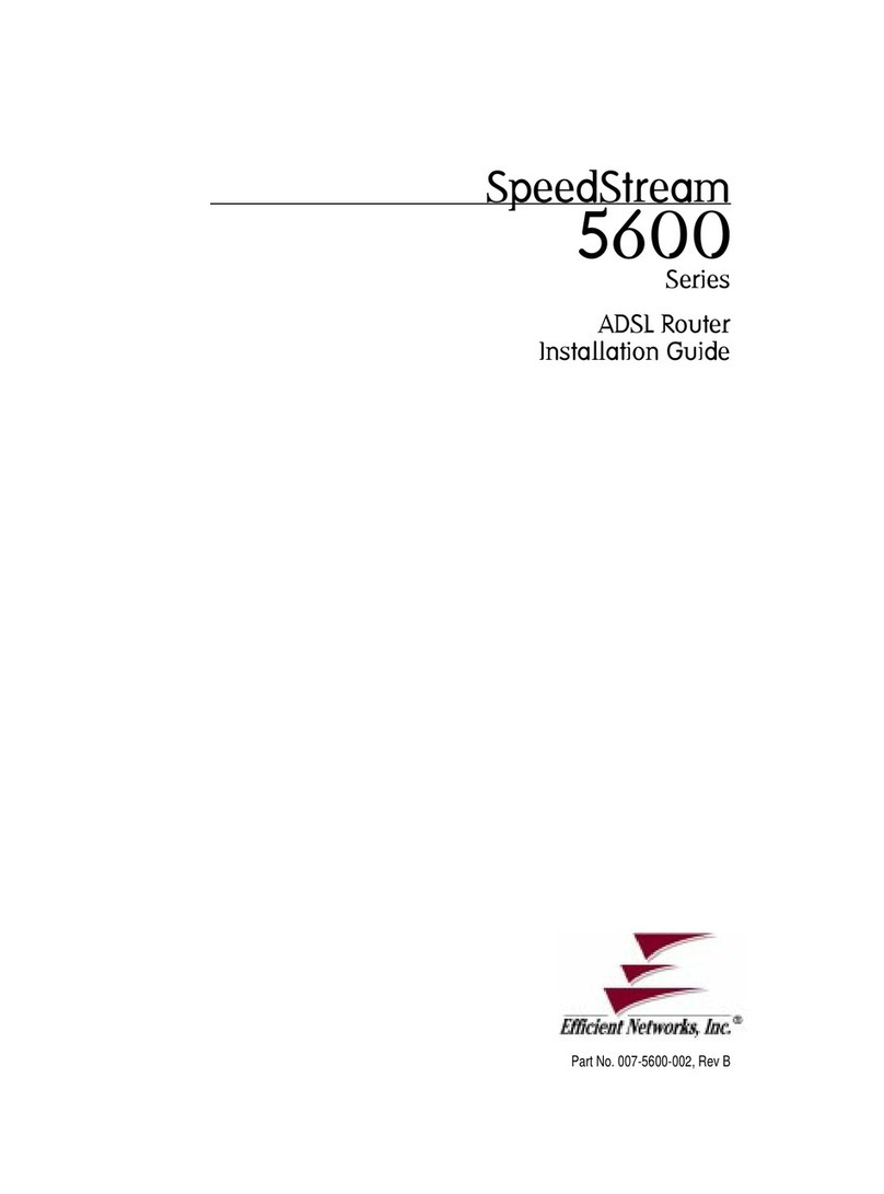 Efficient Networks SpeedStream 5600 Series User manual Efficient Networks SpeedStream 5600 Series User manual