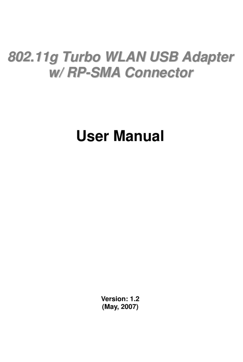 Efficient Networks 802.11g Turbo WLAN USB Adapter with RP-SMA... user manual Efficient Networks 802.11g Turbo WLAN USB Adapter with RP-SMA... user manual