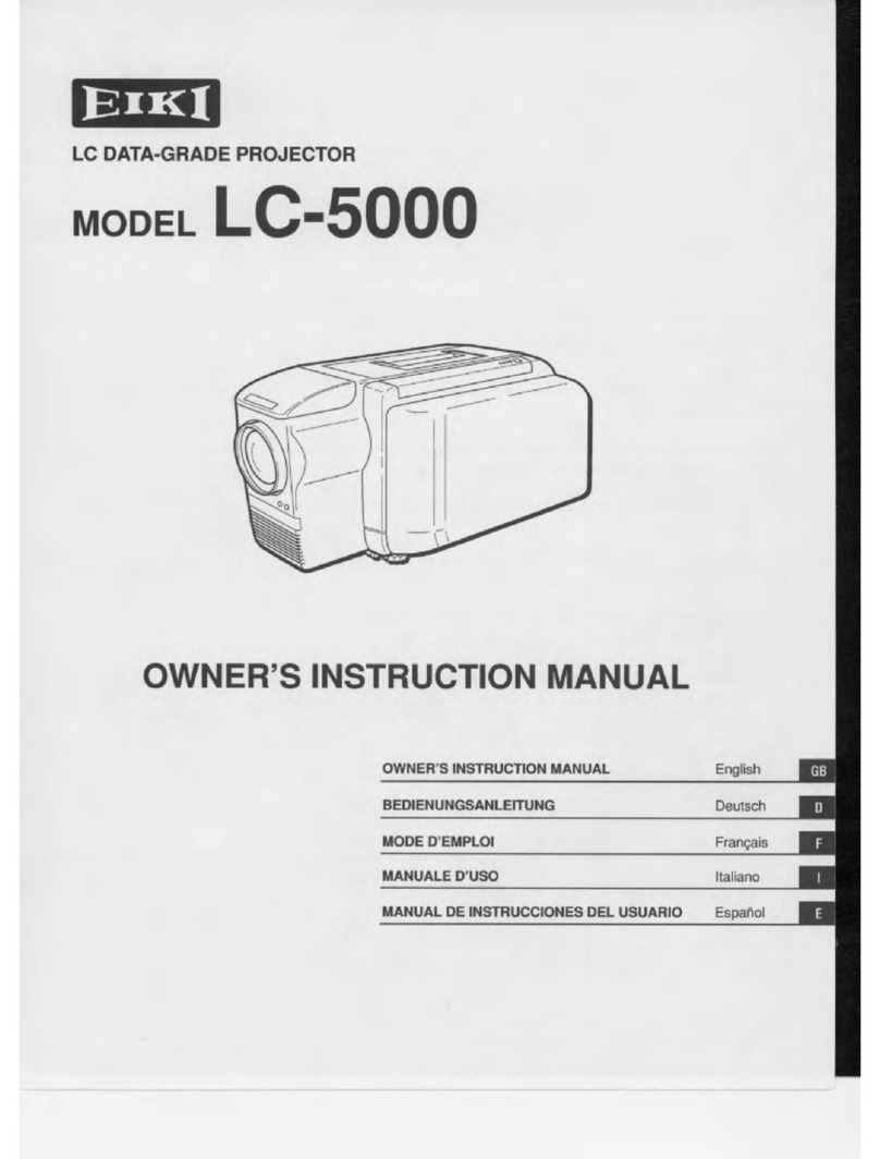 Eiki LC-5000 Setup guide