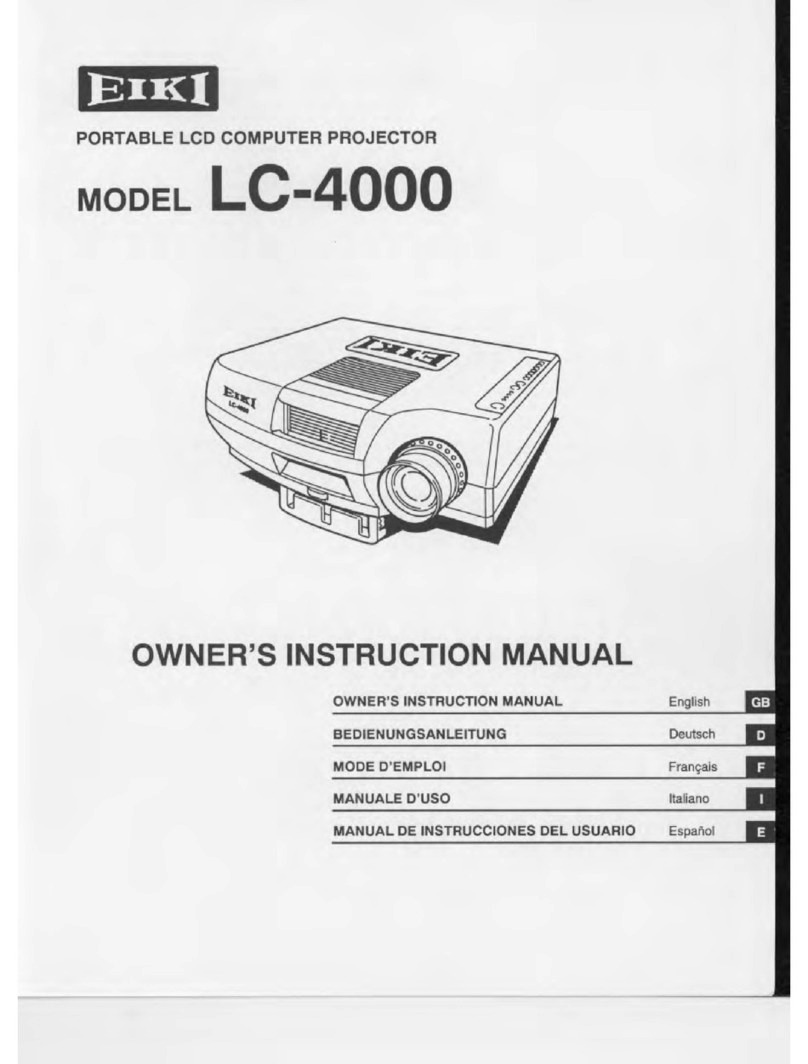 Eiki LC-4000 Owner's instruction manual