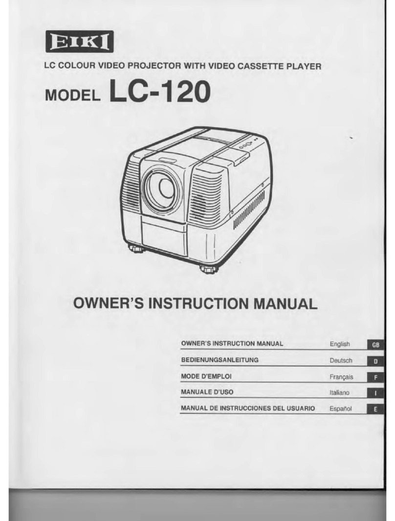 Eiki LC-120 Setup guide