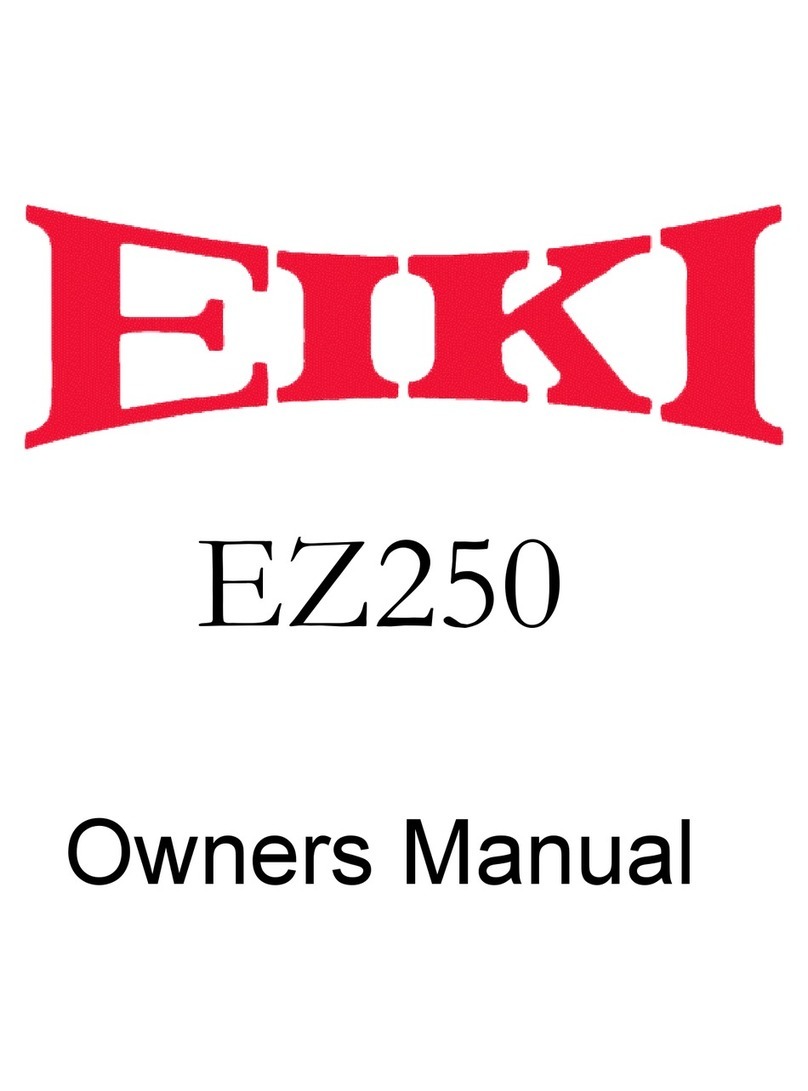 Eiki EZ 250 owner's manual