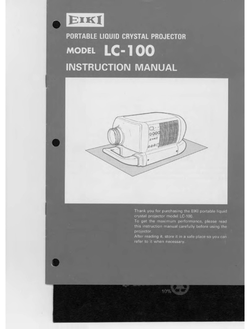 Eiki LC-100 User manual Eiki LC-100 User manual