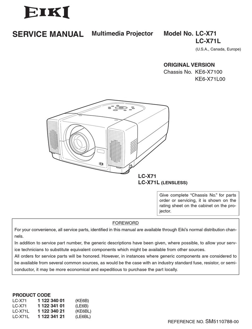 Eiki LC-X71L Service manual