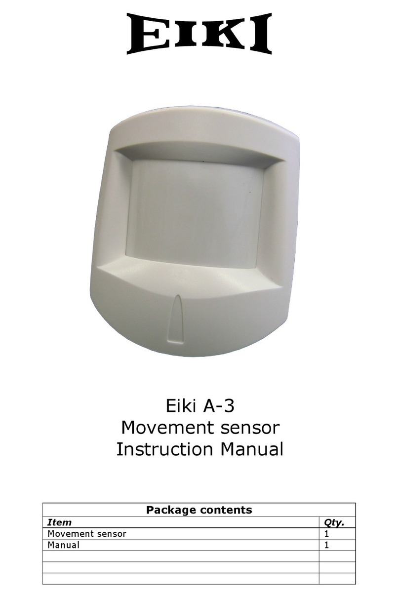 Eiki Movement Sensor A-3 instruction manual