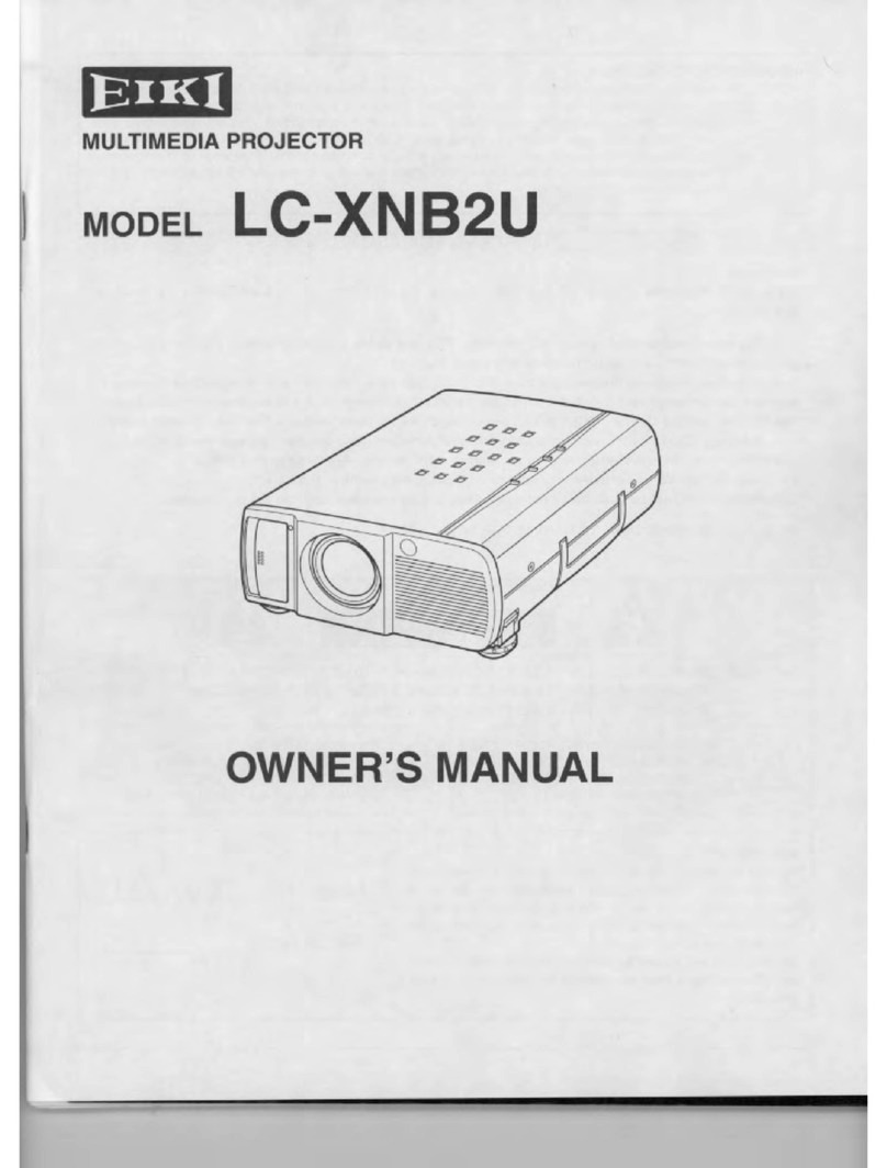 Eiki LC-XNB2U User manual Eiki LC-XNB2U User manual