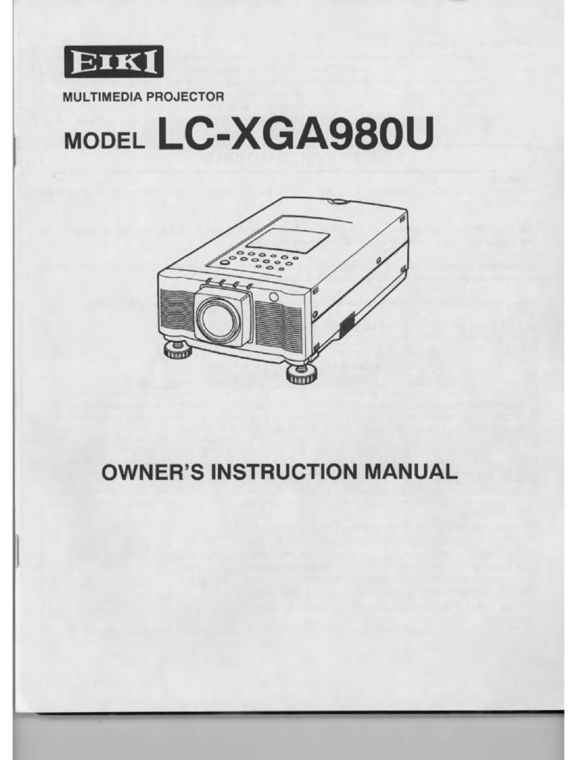 Eiki LC-XGA980U Setup guide