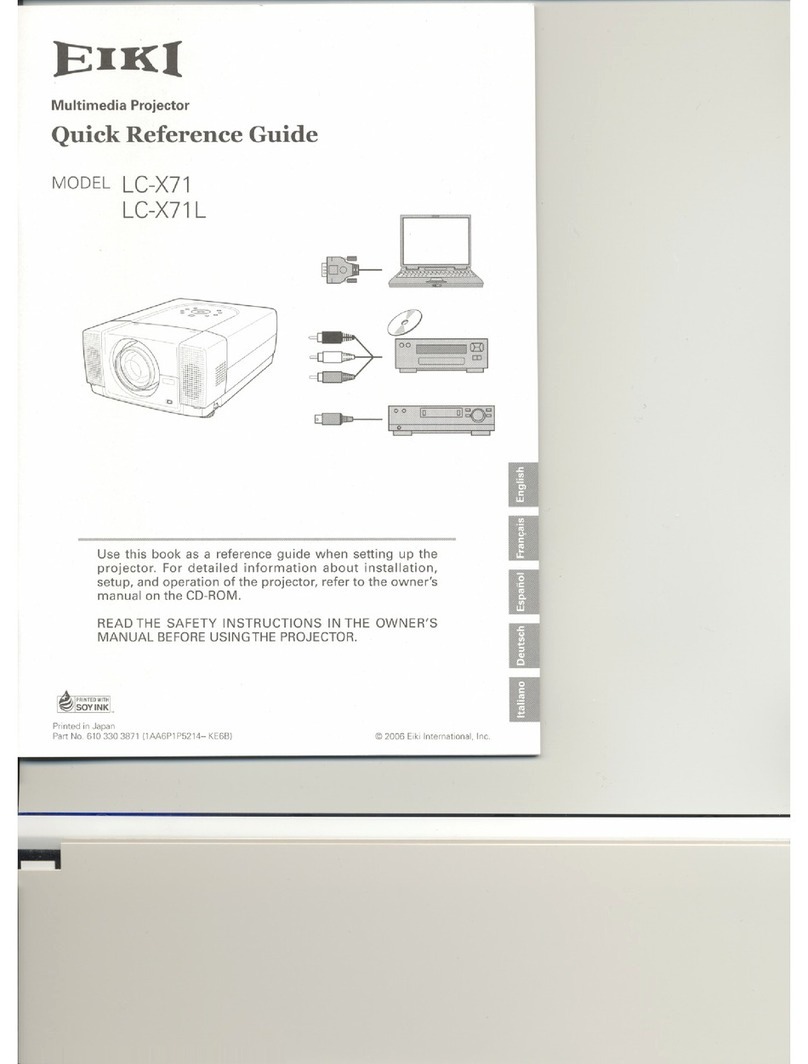Eiki LC-X71 User manual