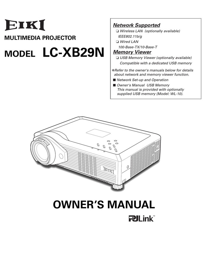 Eiki LC-XB29N User manual Eiki LC-XB29N User manual