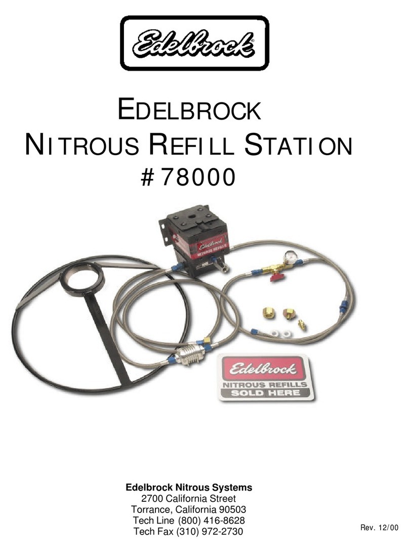Edelbrock Nitrous Refill Station 78000 installation instructions Edelbrock Nitrous Refill Station 78000 installation instructions
