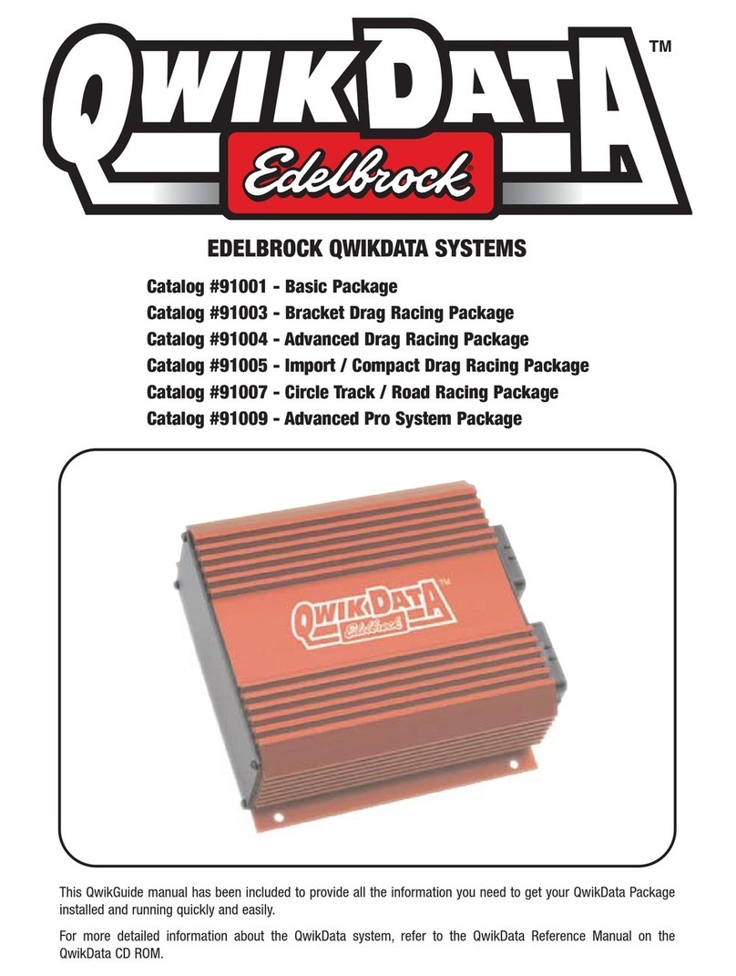 Edelbrock QwikData 91001 manual