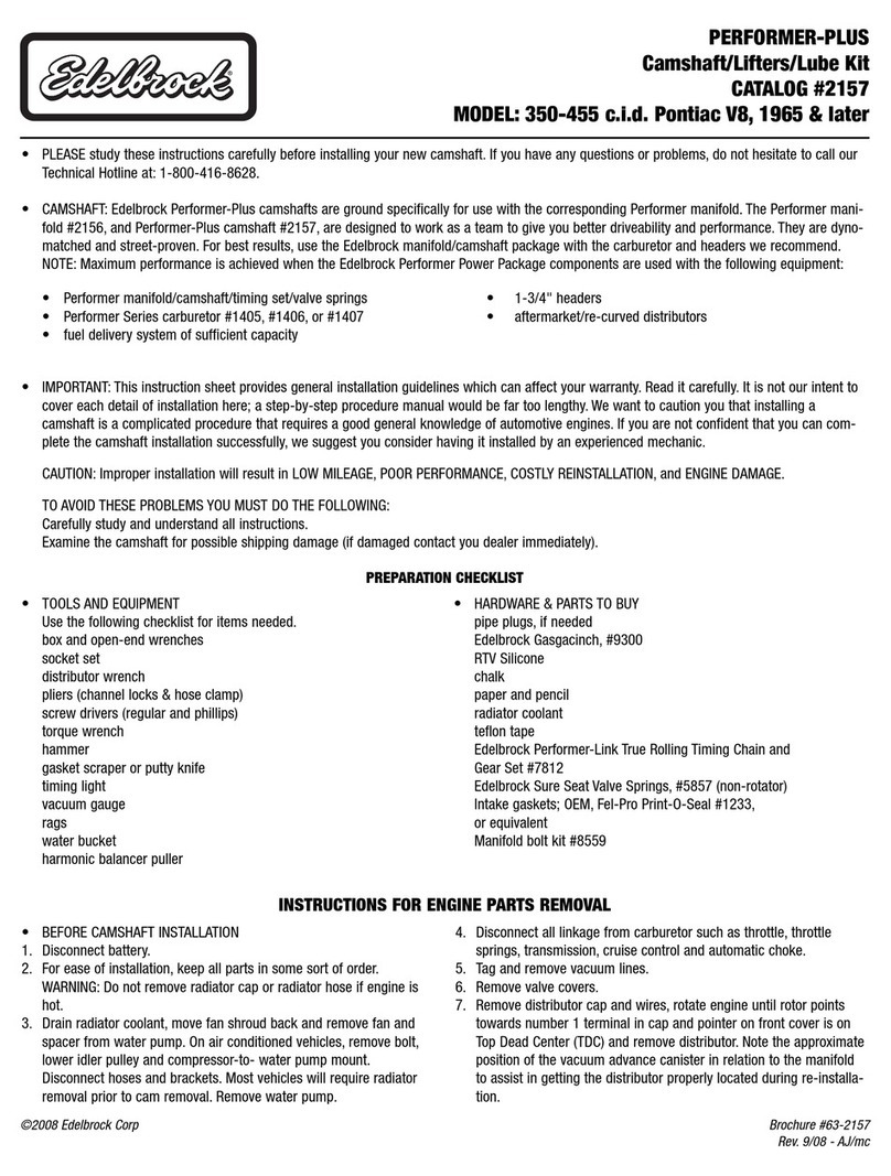 Edelbrock Performer-Plus 2157 installation instructions