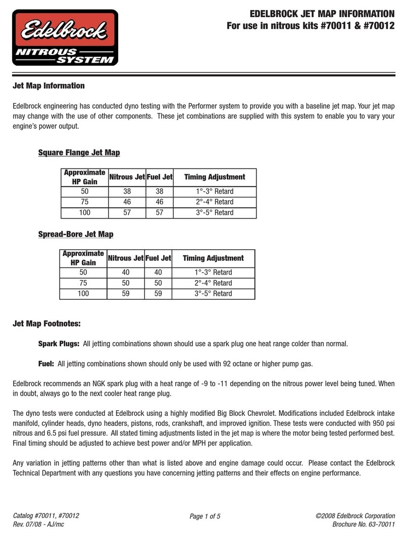 Edelbrock Performer 70011 Technical manual